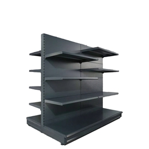 Étagère de <span class=keywords><strong>supermarché</strong></span> métallique robuste avec plaque de pied détachable, 5 étagères, capacité de 80 à 130 kg, style marché <span class=keywords><strong>allemand</strong></span> - Product Image 1