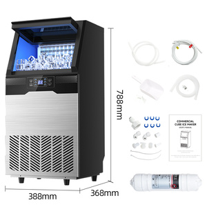 Commercial Automatic Countertop <b>Ice</b> Cube Maker Block <b>Ice</b> Making <b>Machine</b> for Business, <b>Home</b>, Restaurants, Coffee Shops, Etc - Product Image 5