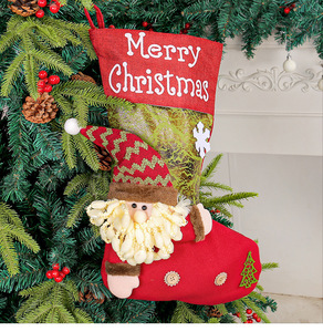 Decorazione Natalizia: Grande Borsa Regalo in Tessuto a Forma di Bambola con Testa Grande, Design Babbo Natale, Pupazzo di Neve, <span class=keywords><strong>Alce</strong></span>, per Caramelle e Regali - Product Image 4