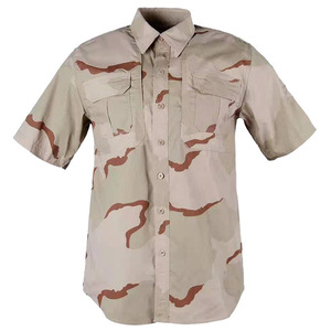 Chemise de travail tactique SFB60 Multicam Woodland Camo à manches courtes, boutonnée, uniforme pour la chasse, la randonnée, les activités de plein air, vêtements d'été - Product Image 5