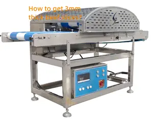 Automatic Commercial Fresh Seafood Chicken Breast Horizontal Fresh Meat Slicer