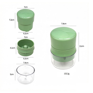 <span class=keywords><strong>Mini</strong></span> Prensa Manual de Ajo, Picadora de Verduras de Plástico PP, 3 Piezas, Sostenible, Fácil de Usar, Herramienta de Cocina Portátil, Lavable - Product Image 3