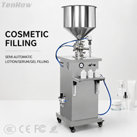 Machine de remplissage semi-automatique pour liquides cosmétiques (lotions, sérums, gels) en petits flacons et production flexible