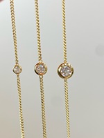 Bracelet Lerca Cuban Chain avec Diamants Bulles – Série d'Accessoires de Mode pour Poignet