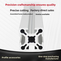 Services de découpe et de pliage de profilés industriels en alliage d'aluminium à rainures en T, norme européenne 2525, pour systèmes d'automatisation de cadres de machines CNC