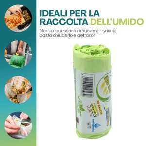 Sacchetti Biodegradabili per Rifiuti Organici 50x60 Cm 100 Rotoli Compostabili per Uso in Cucina - Product Image 5