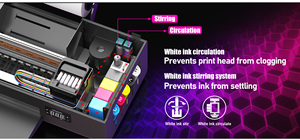 Mini Impresora DTF Económica para Textiles con Tinta Blanca, Mezcla de Tinta Blanca y Circulación de Tinta Blanca - Product Image 5