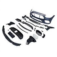 Kit carrosserie pour Mercedes Benz Classe C W206 C63 AMG Facelift, nouvelle version, pare-chocs avant et arrière en plastique rouge