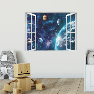 Decorazione per la casa rimovibile falso spazio <span class=keywords><strong>finestra</strong></span> 3d adesivi <span class=keywords><strong>murali</strong></span> per i bambini - Product Image 4