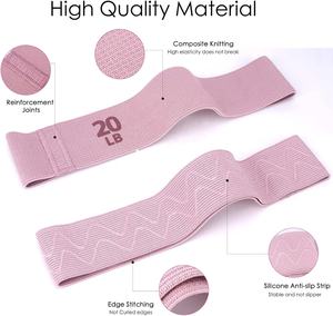 Bandas <span class=keywords><strong>de</strong></span> Resistencia <span class=keywords><strong>de</strong></span> Tela Antideslizantes para Ejercicio, 4 Niveles, Bandas para Cadera <span class=keywords><strong>y</strong></span> Glúteos para Fitness en Casa, Entrenamiento, Gimnasio, Yoga, Pilates - Product Image 3