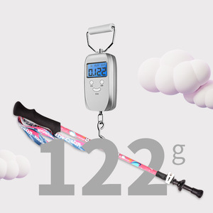 Bâton de randonnée pour enfants Robinson en fibre de carbone 59-100 cm, ultraléger, verrouillage externe - Product Image 3