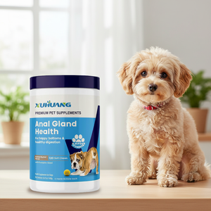 Golosinas Masticables Suaves para Glándulas Anales de Perro, Probióticos Naturales, Fibra de Calabaza, Alivian el Desplazamiento, Mejoran la Digestión, Suplementos para Mascotas - Product Image 1