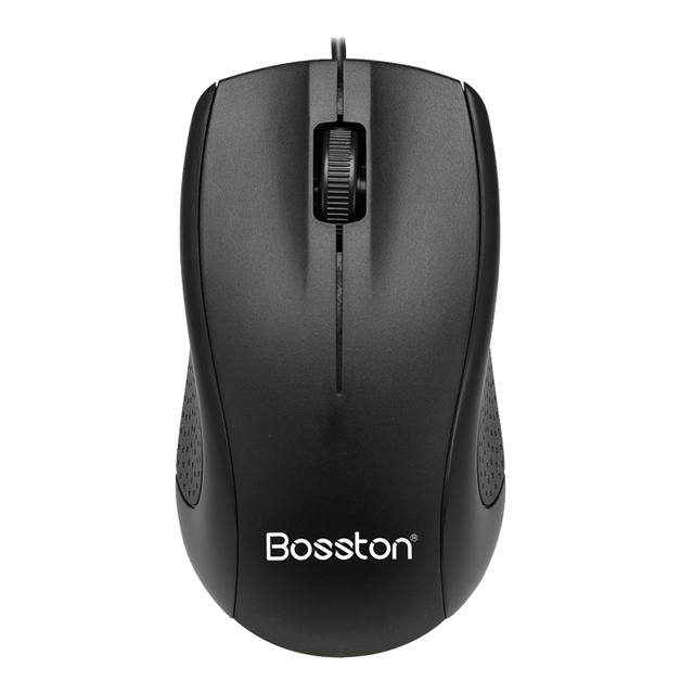 BOSSTON  M10 3D Optical Wired Office Mouse Ergonomic USB Mouse for Home Office Use