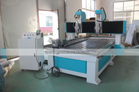 Routeur CNC pour le travail du bois GC à 2 têtes, 1300x2500mm, multi-broches, machine de sculpture sur bois 3 axes avec précision de 0,02 mm