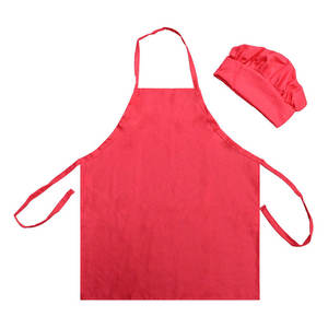 Custom Printed Embroidery Logo Kids Apron & <b>Hat</b> Set Colorful Promotional Custom Log Kids Kitchen <b>Chef</b> Apron Set With <b>Chef</b> <b>Hat</b> - Product Image 4