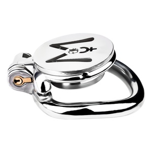 Candado de Castidad con Letra M FRRK, Jaula para Pene de Metal Plano, Dispositivo de Castidad, Candado para Pene, Jaula para Pene, Juguetes Sexuales para Hombres - Product Image 5