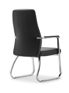 Chaise de réception de bureau en cuir de haute qualité pour les <span class=keywords><strong>visiteurs</strong></span> en gros pas cher stationnaire événement support d'attente chaise d'invité moderne - Product Image 4