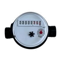 Compteur d'eau mécanique à jet unique en nylon, sans vanne, directement de l'usine, pour commandes en gros