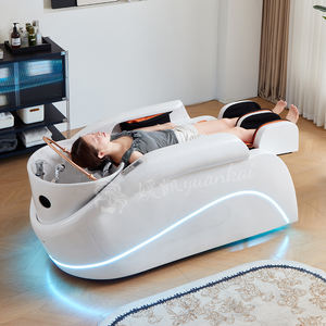Cama de Lujo para Lavado de Cabello en Salón, Tratamiento Facial, Masajeador Eléctrico Automático de Cuerpo Completo con Calor para Espalda, Lavabo de Cerámica, <span class=keywords><strong>Spa</strong></span> Capilar - Product Image 4