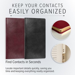 Quaderno per indirizzi con pagine indice per lettere, in grado di contenere fino a 403 pezzi di informazioni, formato tascabile. - Product Image 3