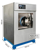 Lavadora-Secadora Industrial Completamente Automática de 15kg-30kg, Lavadora Comercial para Lavandería de Hoteles