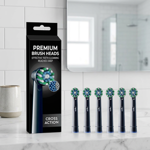 Têtes de brosse biodégradables pour brosse à dents électrique <span class=keywords><strong>B</strong></span>, série <span class=keywords><strong>Io</strong></span> 9, vente chaude en usine, tête de remplacement - Product Image 4