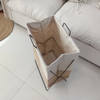 Panier à linge en métal pliable durable Conception de stockage étanche et compacte pour l'organisation