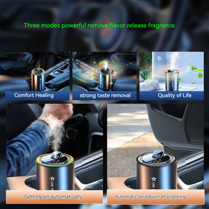 New Arrival 3 Modes Black <strong>Car</strong> Freshener <strong>Diffuser</strong> Aluminium Alloy Smart New Aroma <strong>Diffuser</strong> for <strong>Car</strong> - Product Image 3