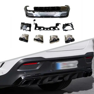 Difusor trasero estilo GLE63 con puntas negras plateadas para BENZ X167 GLE <span class=keywords><strong>AMG</strong></span> 2019-2022 - Product Image 3