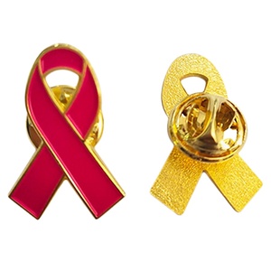 선물 리본 옷깃 핀 레드 핑크 리본을 배송 할 준비가되었습니다. <span class=keywords><strong>HIV</strong></span>/<span class=keywords><strong>AIDS</strong></span> 예방 비영리 핀 배지 엠블럼 - Product Image 1