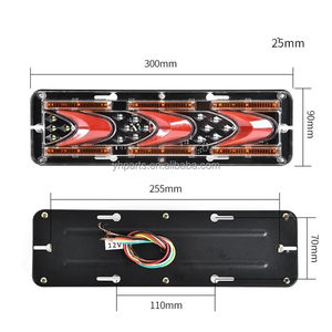 12V24V LED Stop Frein Clignotant <span class=keywords><strong>Feu</strong></span> de Recul <span class=keywords><strong>Remorque</strong></span> Arrière <span class=keywords><strong>Feu</strong></span> Arrière Véhicule <span class=keywords><strong>Agricole</strong></span> Lumière - Product Image 4