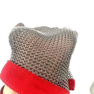 Gants à crochet <span class=keywords><strong>en</strong></span> métal à cinq doigts <span class=keywords><strong>de</strong></span> <span class=keywords><strong>boucher</strong></span> 304L fil d'acier inoxydable <span class=keywords><strong>maille</strong></span> résistante aux coupures Contact alimentaire technique tissée chaîne mail - Product Image 3