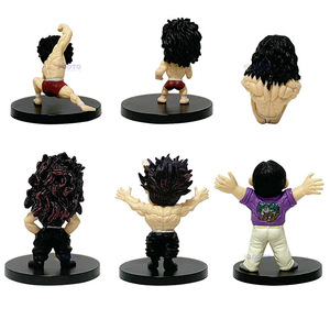 Nouveau modèle de figurines de dessin animé, jouets, poupées d'anime, ornements, ensemble de figurines d'action Hanma Baki - Product Image 6