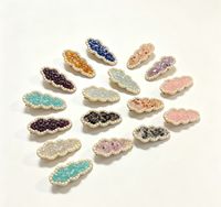 Barrettes en pierres précieuses naturelles en forme de nuage de perles pour femmes et filles, accessoires de bijoux en pierres de guérison