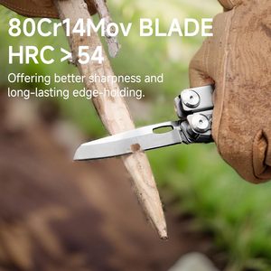 Couteau de poche multifonction NexTool Flagship Max 14-en-1 en acier inoxydable, avec verrous de sécurité et <span class=keywords><strong>ciseaux</strong></span> de grande taille, outil utilitaire EDC, outil à main - Product Image 2