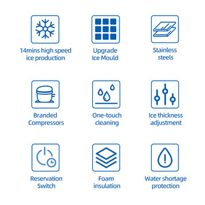 Máy làm đá viên công nghiệp công suất lớn 220lb, máy làm đá dạng hạt 100kg, máy làm đá tinh thể cho doanh nghiệp - Product Image 5