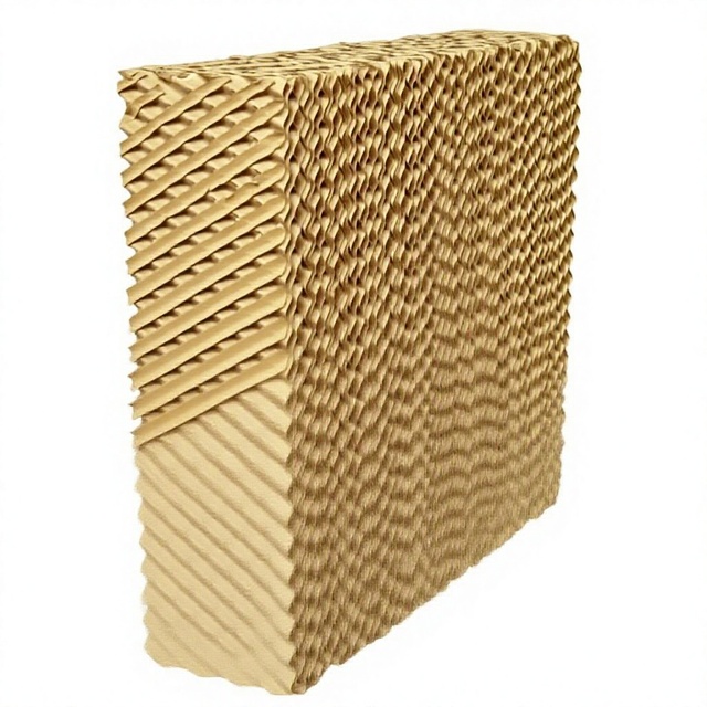 High-Efficiency 7090 7060 Evaporative Cooling Pad with PVC Frame for Poultry Farm Durable Honeycomb Cellulose Pad