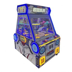 Simulateur de grue à monnayeur en plastique coloré, contrôlé par joystick, pour centres commerciaux et cadeaux - Product Image 2
