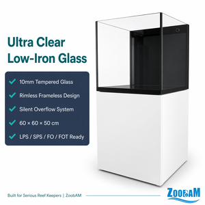 ZOOBAM All-in-One Marine Reef <strong>Tank</strong> Low Iron Glass Silent Overflow Sump System LPS SPS Compatible Custom Aquarium Cabinet - Product Image 2