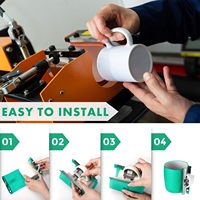 Aksesoris Sublimasi 3D Grosir Penjepit Mug 11oz Courage CM-01 Multiwarna Mudah Dioperasikan