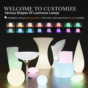 Table et chaise de bar LED en plastique en gros, sans fil, lumineuses, rondes, pliables, résistantes à l'eau, pour location événementielle - Product Image 6