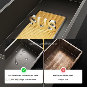 <span class=keywords><strong>Niche</strong></span> de salle de bain et de salon encastrée, étanche, en acier inoxydable 304, design moderne - Product Image 6