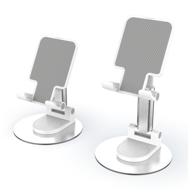 Hot Sales Portable Foldable Desktop Phone Stand Silicone Anti-slip 360 Rotating Aluminum Mobile Phone Holders