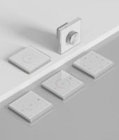 LTECH Panneau tactile de contrôle 2-en-1 BLE 5.2 DMX512, blanc réglable (simple/quatre zones), programmable, pour boîtier Euro de plafond EB2