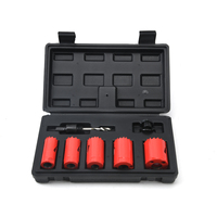 Nesen Lot de 7 scies cloches doublement métalliques en acier premium, à lames de coupe, avec mandrin fixe et embout pilote intégré, pour bois, acier mince et conduites