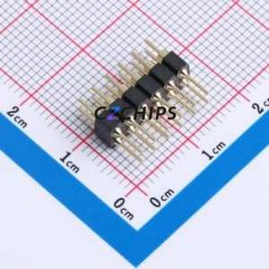 XDZ254C-2-06-Z-3.0-G1 Pin Header Through hole Component (THT),P=2.54mm Connector 2x6P 2.54mm 2.54mm Round Pin - Product Image 1