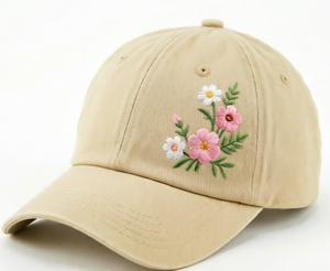Gorra de Béisbol Bordada con Ramo de Flores, Regalo para el Día de la Madre, Gorra de Béisbol de 6 Paneles, Hebilla Metálica Ajustable, Algodón Suave y Transpirable - Product Image 5