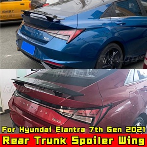 Rear Trunk Spoiler <b>Wing</b> Rear Roof Spoiler Roof <b>Wing</b> Compatible With Hyundai Elantra 7th Gen 2021 Car Accessories - Product Image 4