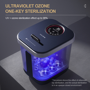 2024 inteligente motorizado pie Spa UV purificación pie baño cubo Shiatsu acupresión masaje fumigación terapéutico pie masajeador - Product Image 6