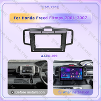 Vente Flash : Cadre de Panneau de Navigation Portable Noir de 10 Pouces en Plastique ABS Durable pour Honda Fit MPV 2008-2016 avec Câble